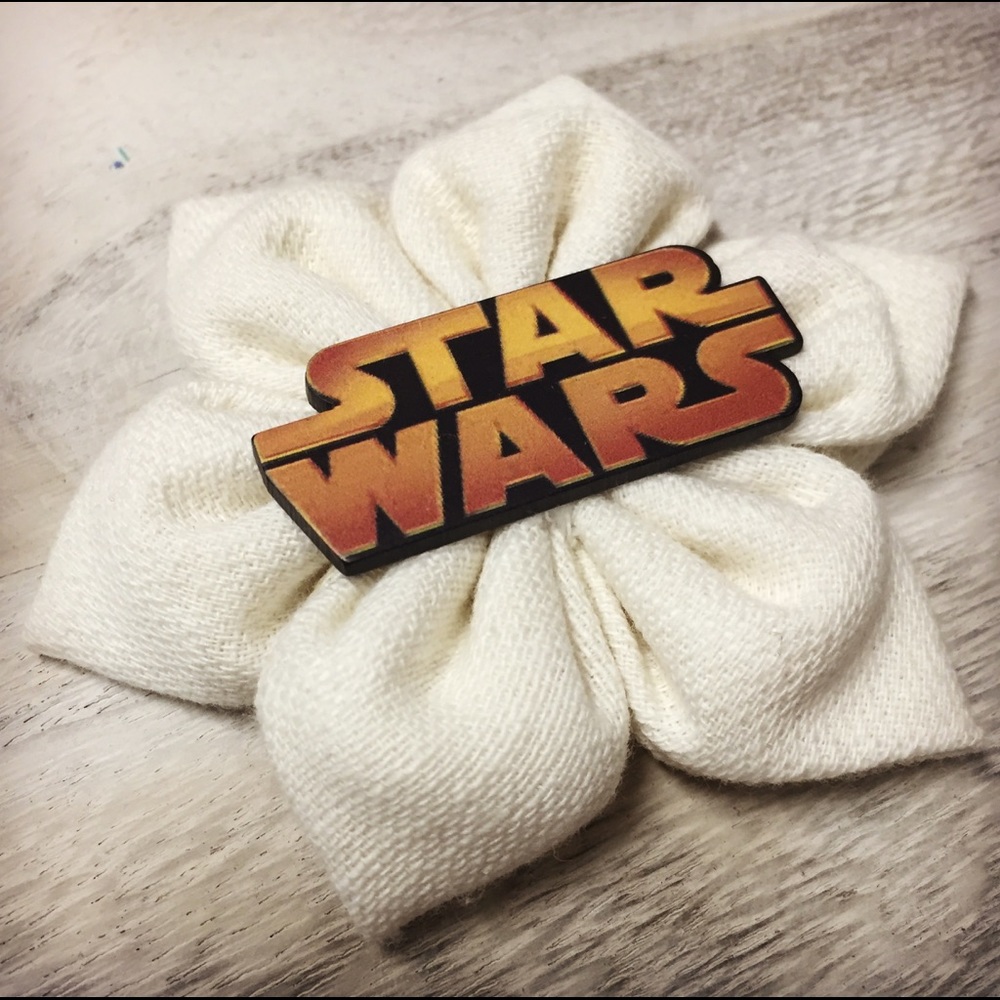Hand sewn Star Wars hair flower NWT